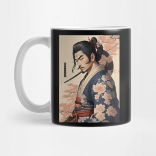 Handsome Samurai ukiyo e art Mug